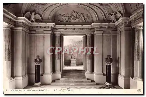 Cartes postales Chateau de Maisons Laffitte Le Vestibule