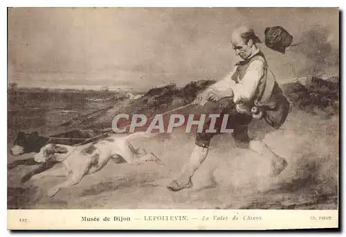 Cartes postales Musee de Dijon Lepoitevin Le Valet de Chiens