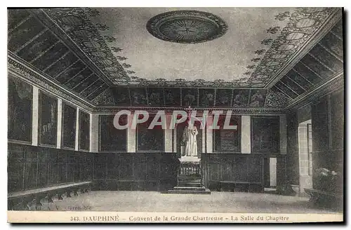 Cartes postales Dauphine Couvent de la Grande Chartreuse la salle du Chapitre