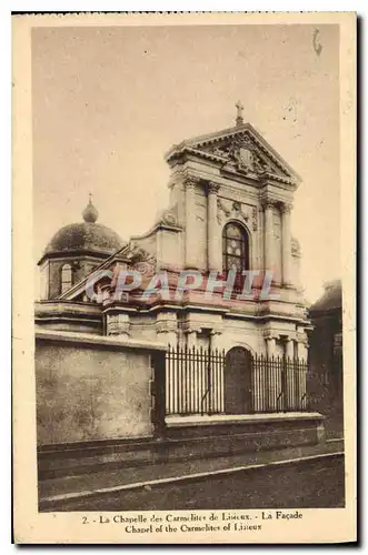 Cartes postales La Chapelle des Carmelites de Lisieux la facade