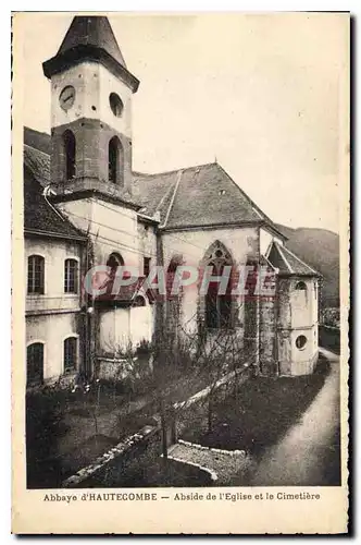 Cartes postales Abbaye d'Hautecombe Abside de l'Eglise et le Cimetiere