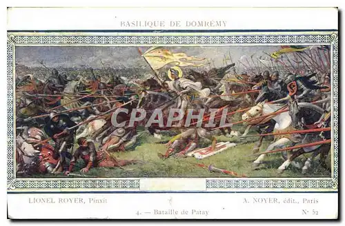 Cartes postales Basilique de Domremy Bataille de Patay