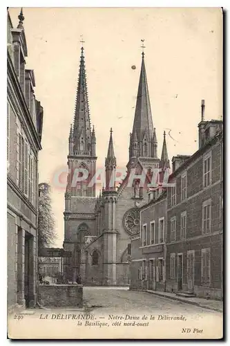 Cartes postales Le Delivrande Notre Dame de la Delivrande la Basilique cote nord ouest