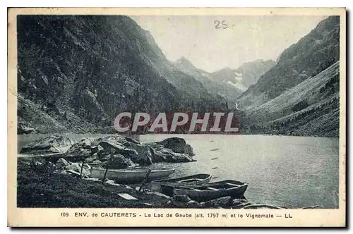 Ansichtskarte AK Env de Cauterets Le Lac de Gaube et le Vignemale