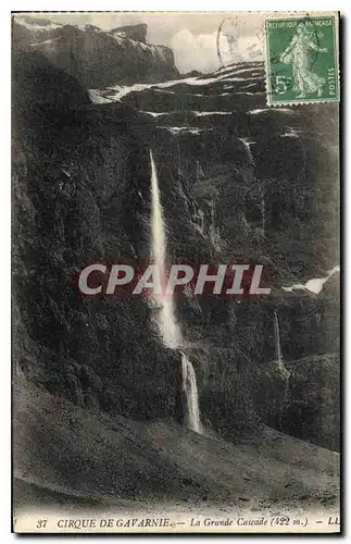 Cartes postales Cirque de Gavarnie La Grande Cascade