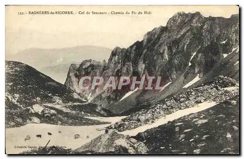 Cartes postales Bagneres de Bigorre Col de Sencours Chemin du Pic du Midi