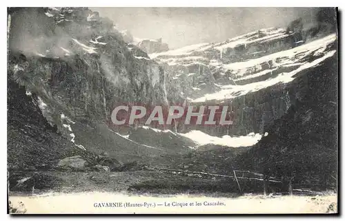 Ansichtskarte AK Gavarnie Hautes Pyr le Cirque et les Cascades