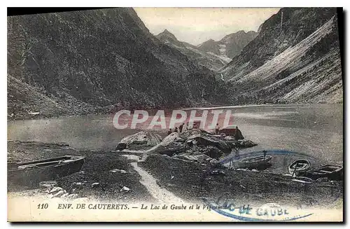 Ansichtskarte AK Env de Cauterets Le Lac de Gaube et le Vignemale