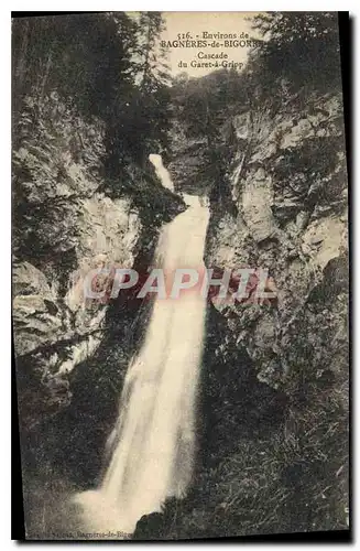 Ansichtskarte AK Environs de Bagneres de Bigorre Cascade du Garet a Gripp