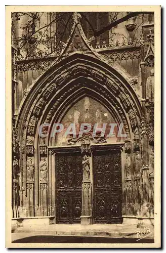 Cartes postales Aix en Provence Le portail gothique de la Cathedrale Saint Sauveur