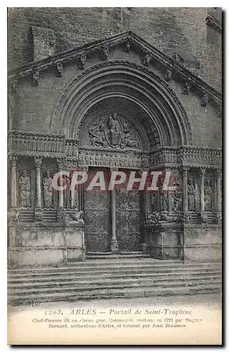 Cartes postales Arles Portail de Saint Trophime