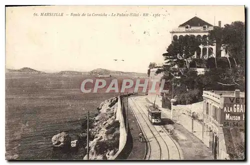 Ansichtskarte AK Marseille Route de la Corniche Le Palace Hotel