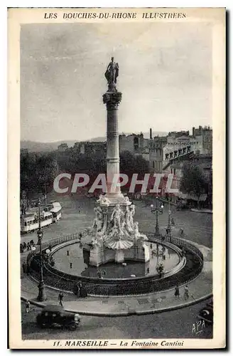 Cartes postales Les Bouches du Rhone illustrees Marseille La Fontaine Cantini