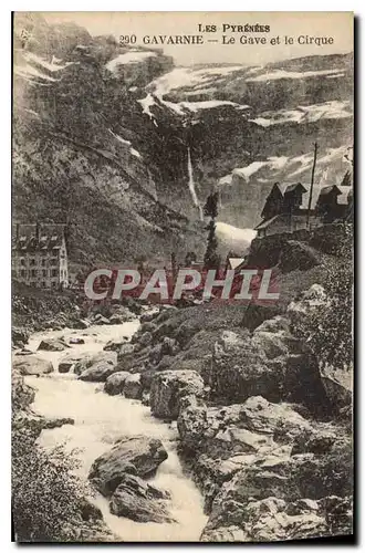 Cartes postales Les Pyrenees Gavarnie Le Gave et le Cirque