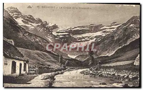 Cartes postales Gavarnie Le Cirque et la Chaumiere