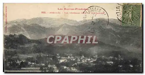 Cartes postales Les Hautes Pyrenees Argeles Vue generale