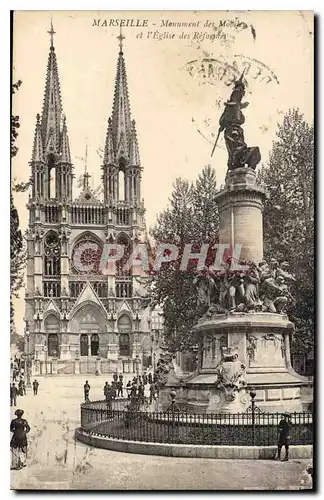 Ansichtskarte AK Marseille Monument des Mobiles et l'Eglise des Reformes