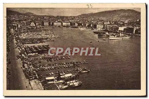 Ansichtskarte AK Marseille Vue generale du Vieux Port Bateaux