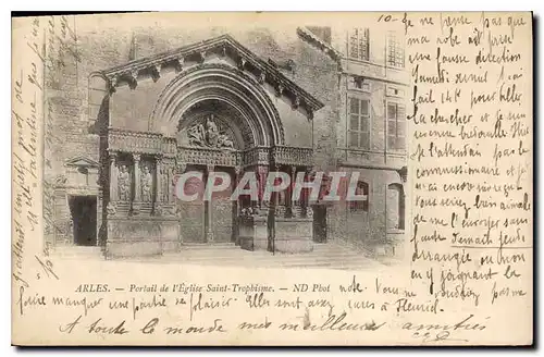 Cartes postales Arles Portail de l'Eglise Saint Trophime