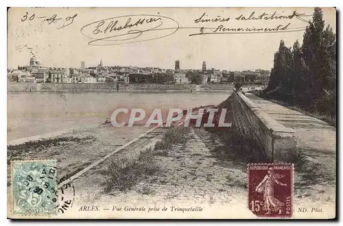 Cartes postales Arles Vue generale prise de Trinquetaille