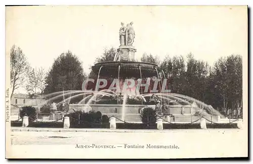 Cartes postales Aix en Provence Fontaine Monumentale