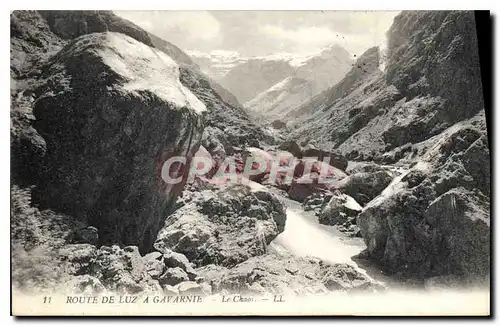 Cartes postales Route de Luz a Gavarnie Le Chaos