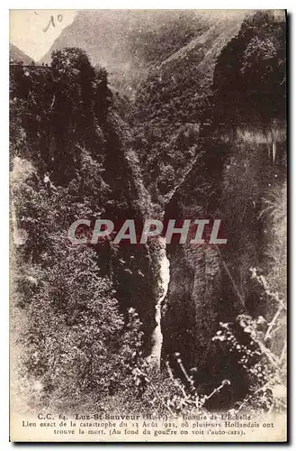 Cartes postales Luz St Sauveur H P Gouffre de l'Echelle