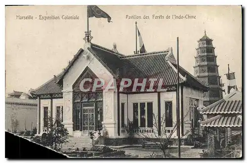 Ansichtskarte AK Marseille Exposition Coloniale Pavillon des Forets de l'Indo Chine China