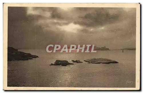 Ansichtskarte AK La Douce France Marseille Bouches du Rhone Coucher de Soleil sur les Iles du Frioul