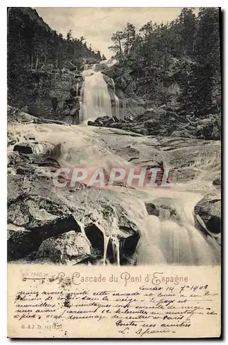 Ansichtskarte AK La Cascade du Pont d'Espagne