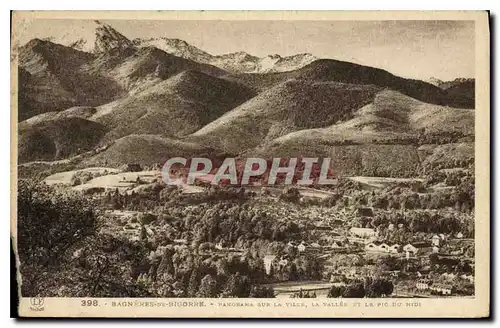 Ansichtskarte AK Bagneres de Bigorre panorama sur la Ville la Vallee et la Pic du Midi