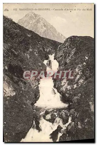 Ansichtskarte AK Bagneres de Bigorre Cascade d'Arize et Pic du Midi