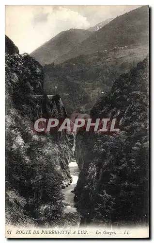 Cartes postales Route de Pierrefitte a Luz les Gorges