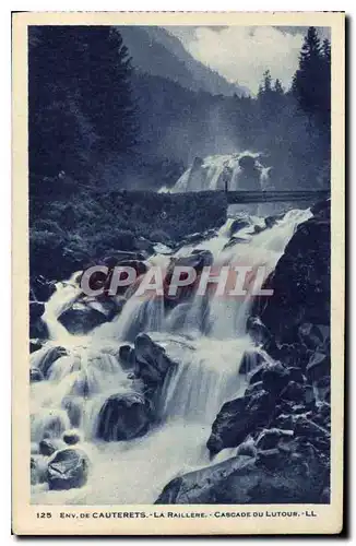 Ansichtskarte AK Env de Cauterets la Raillere Cascade du Lutour