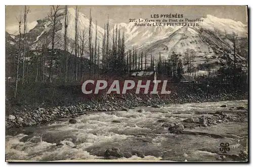 Cartes postales Les Pyrenees le Gave vu du Pont de Pescadere Route de Luz a Pierrefitte