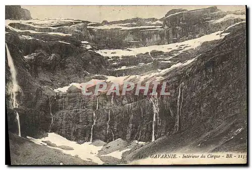 Cartes postales Gavarnie Interieur du Cirque