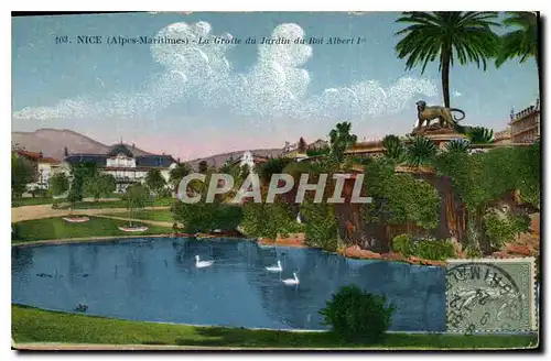 Cartes postales Nice Alpes Maritimes La Grotte du Jardin du Roi Albert Ier