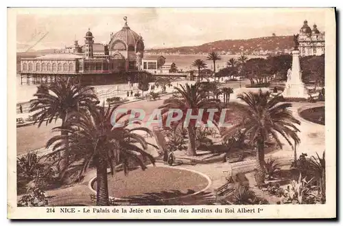 Ansichtskarte AK Nice Le Palais de la Jetee et un Coin des Jardins du Roi Albert Ier