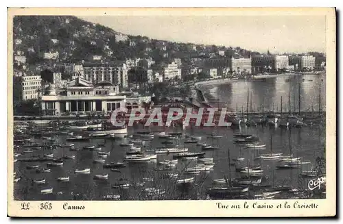 Cartes postales Cannes Vue sur le Casino et la Croisette