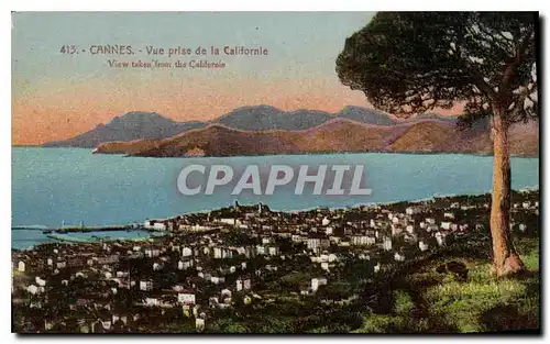 Cartes postales Cannes Vue prise de la Californie