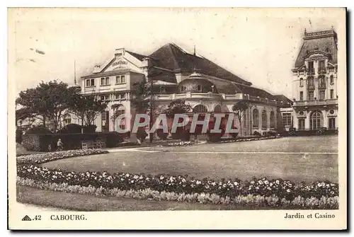 Cartes postales Cabourg Jardin et Casino