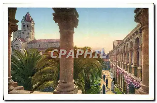 Cartes postales Ile Saint Honorat Monastere Jardin du Noviciat et Galerie du Cloitre Moderne