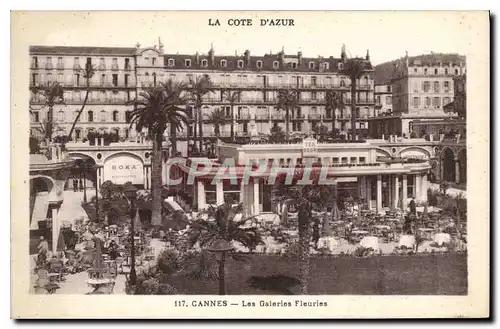 Cartes postales Cannes Les Galeries Fleuries