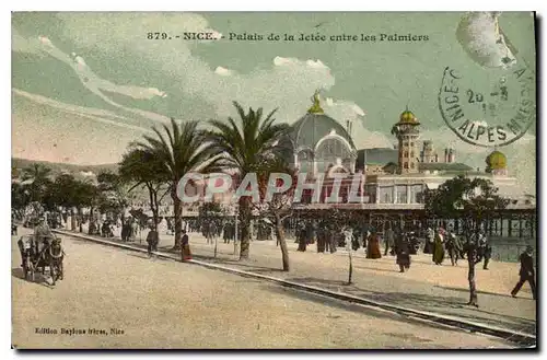 Ansichtskarte AK Nice Palais de la Jetee entre les Palmiers
