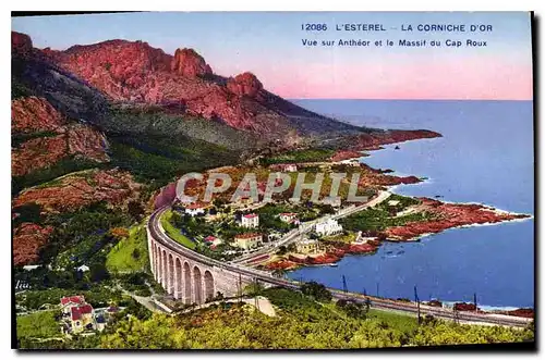 Ansichtskarte AK L'Esterel La Corniche d'Or vue sur Antheor et le Massif du Cap Roux