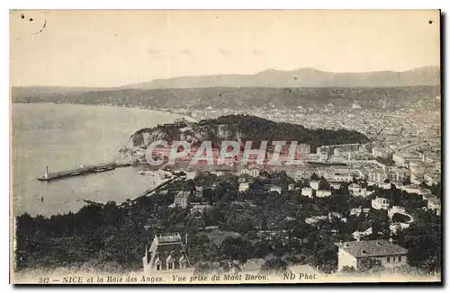 Ansichtskarte AK Nice et le Baie des Anges vue prise du Mont Boron