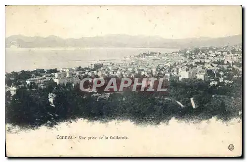 Cartes postales Cannes vue prise de la Californie