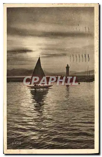 Cartes postales Cote d'Azur Cannes Alpes Maritimes Coucher de Soleil