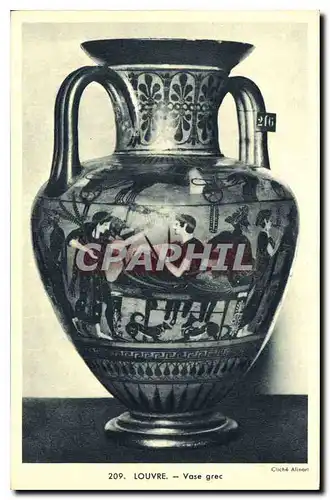 Cartes postales Louvre Vase Grec