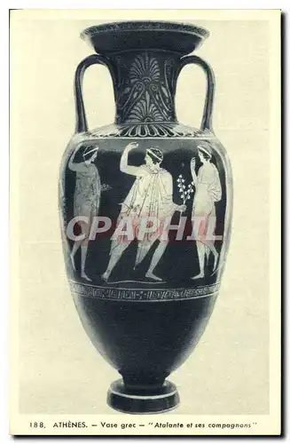Cartes postales Athenes Vase Grec Atalante et ses Compagnons Grece